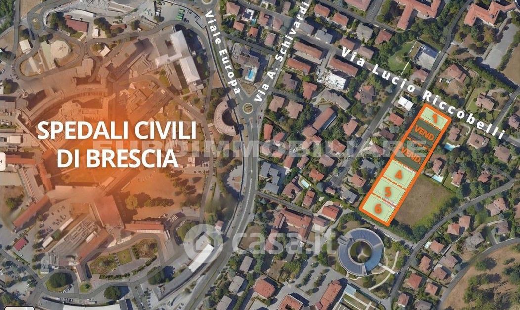 Terreno edificabile in Vendita in Via Lucio Riccobelli a Brescia