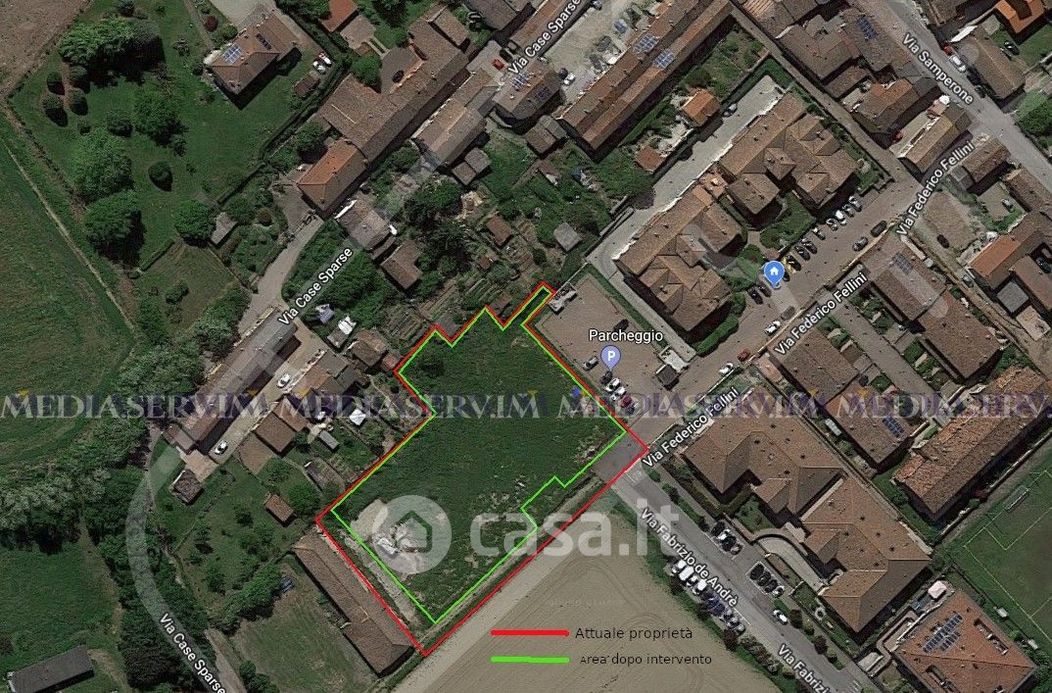Terreno edificabile in Vendita in Via fellini a Certosa di Pavia