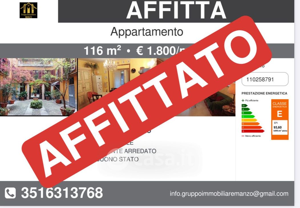 Appartamento in Affitto in Via Stampa 8 a Milano