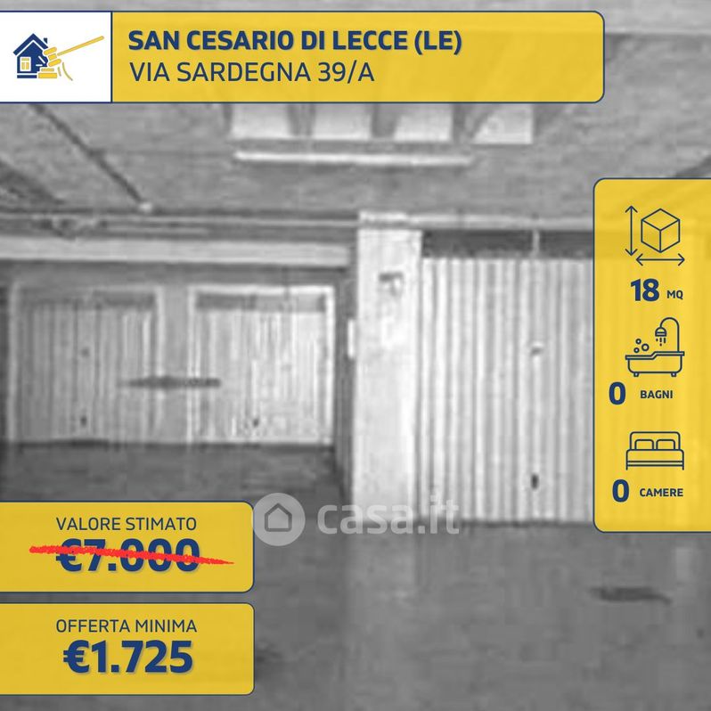 Garage/Posto auto in Vendita in Via Sardegna 39 /A a San Cesario di Lecce