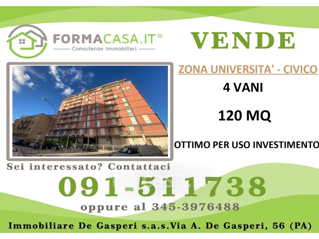 Appartamento in Vendita in Via Filippo Marini 23 a Palermo