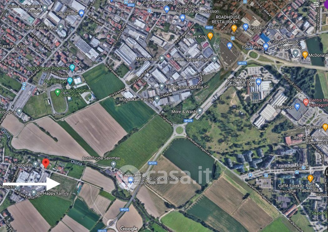 Terreno edificabile in Vendita in Cesare Battisti a Pogliano Milanese