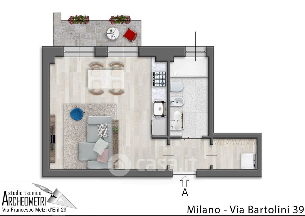 Appartamento in Vendita in Via Lorenzo Bartolini 39 a Milano