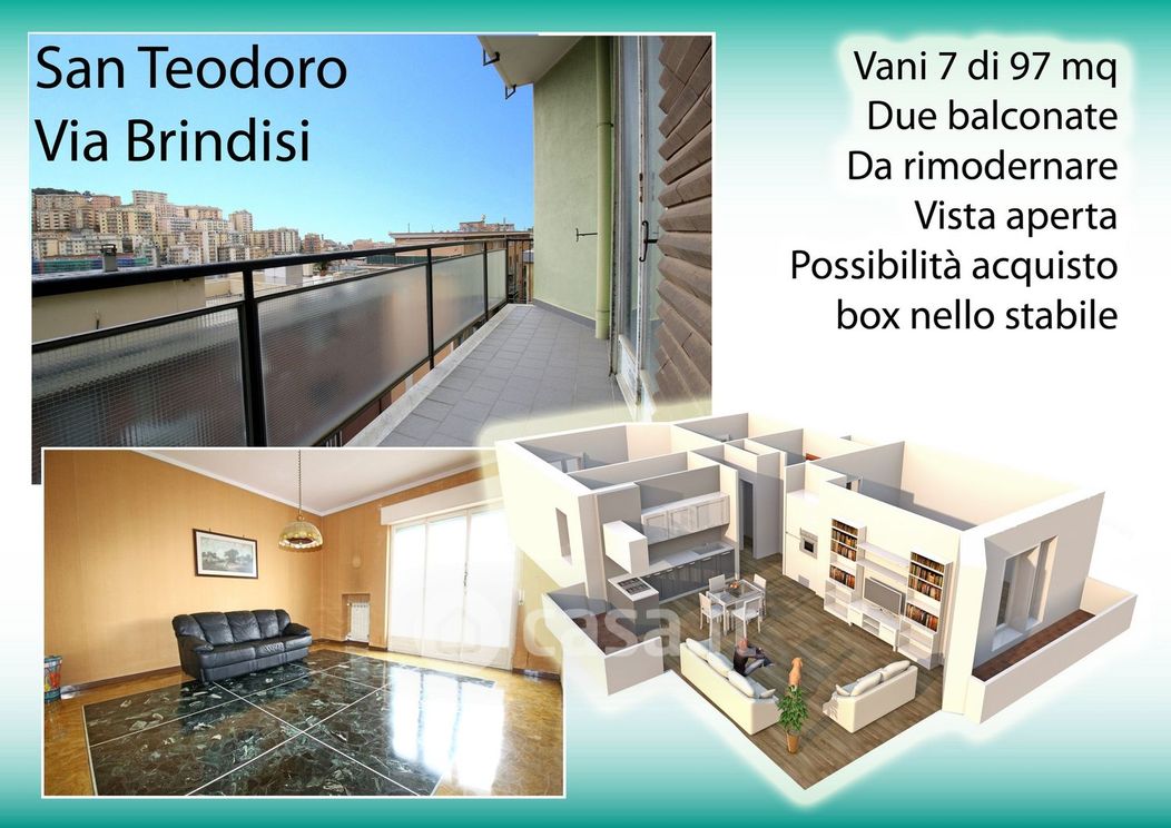 Appartamento in Vendita in Via Brindisi a Genova