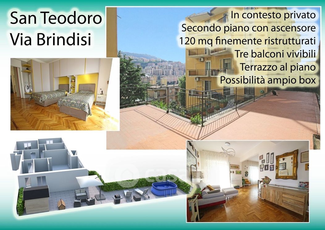 Appartamento in Vendita in Via Brindisi a Genova
