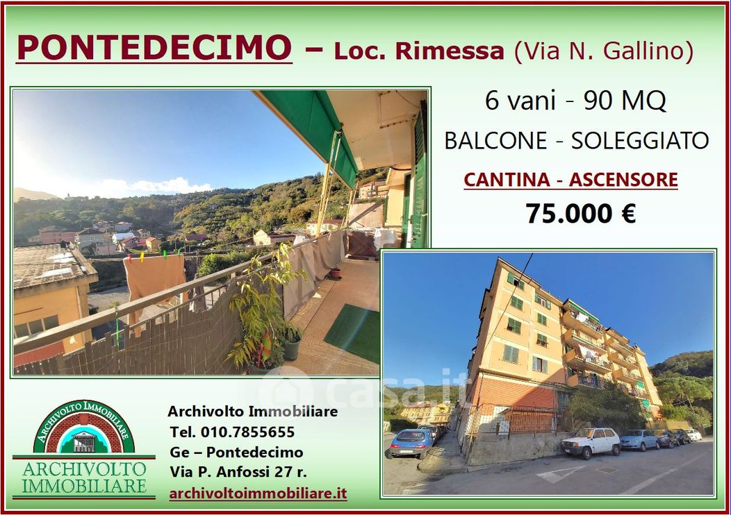 Appartamento in Vendita in Via Natale Gallino a Genova