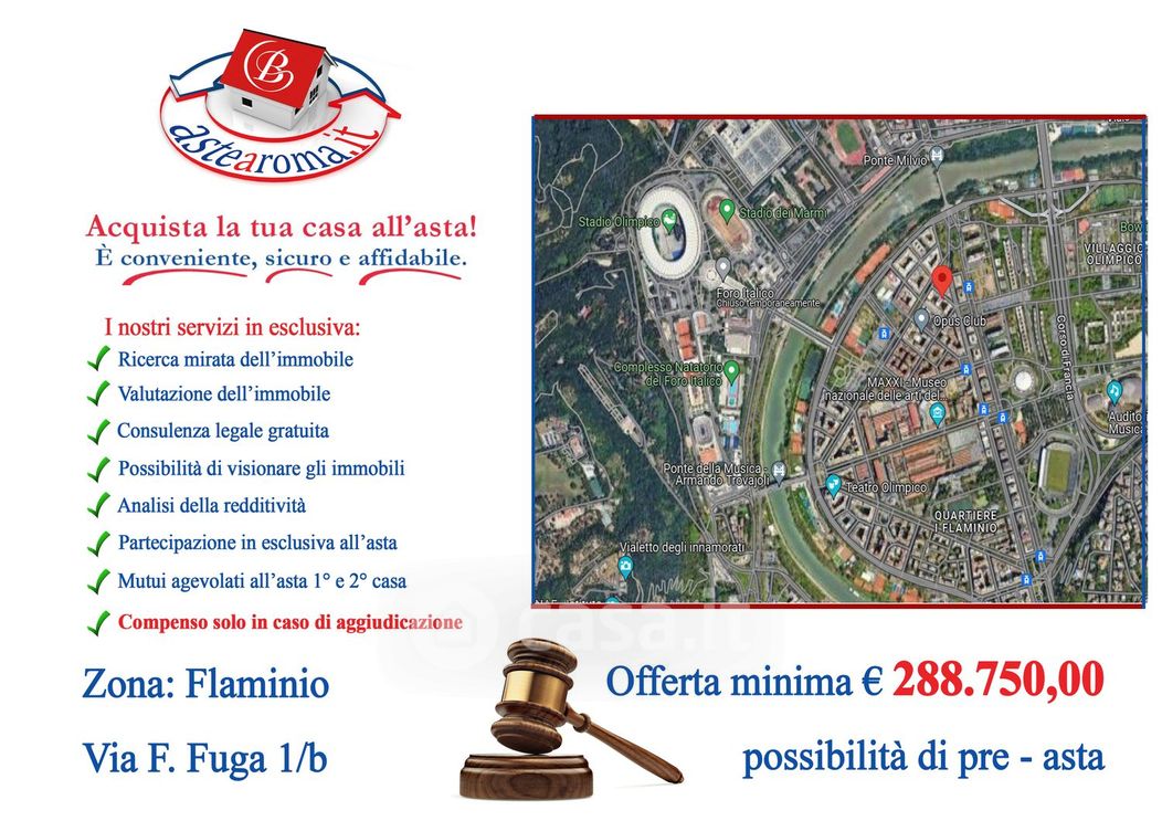Appartamento in Vendita in Via Ferdinando Fuga 1 b a Roma
