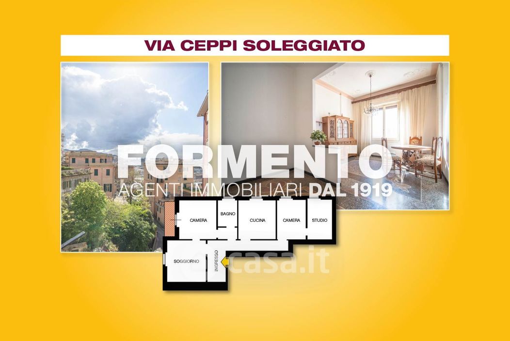 Appartamento in Vendita in Via Angelo Ceppi di Bairolo a Genova