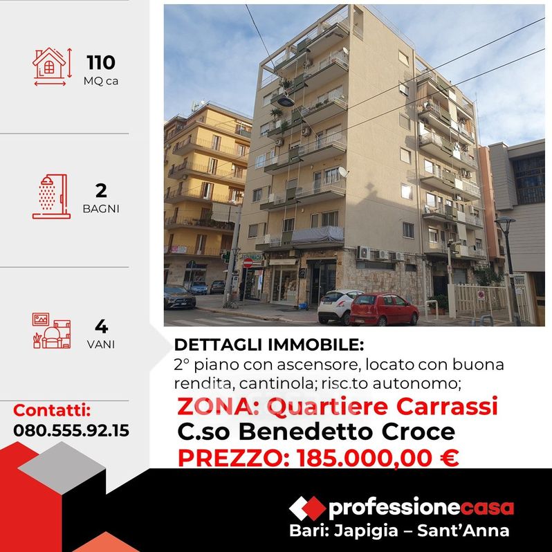 Appartamento in Vendita in Corso Benedetto Croce 174 a Bari