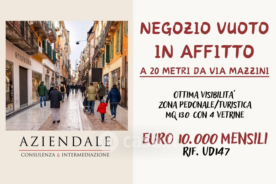 Negozio/Locale commerciale in Affitto in Via MAZZINI a Verona
