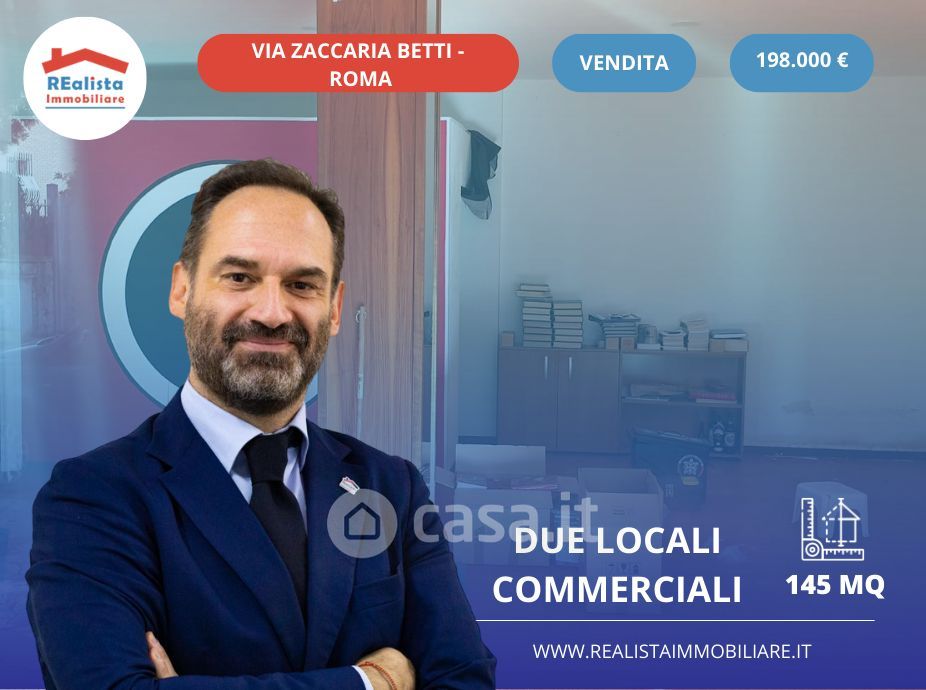 Negozio/Locale commerciale in Vendita in Via Zaccaria Betti a Roma