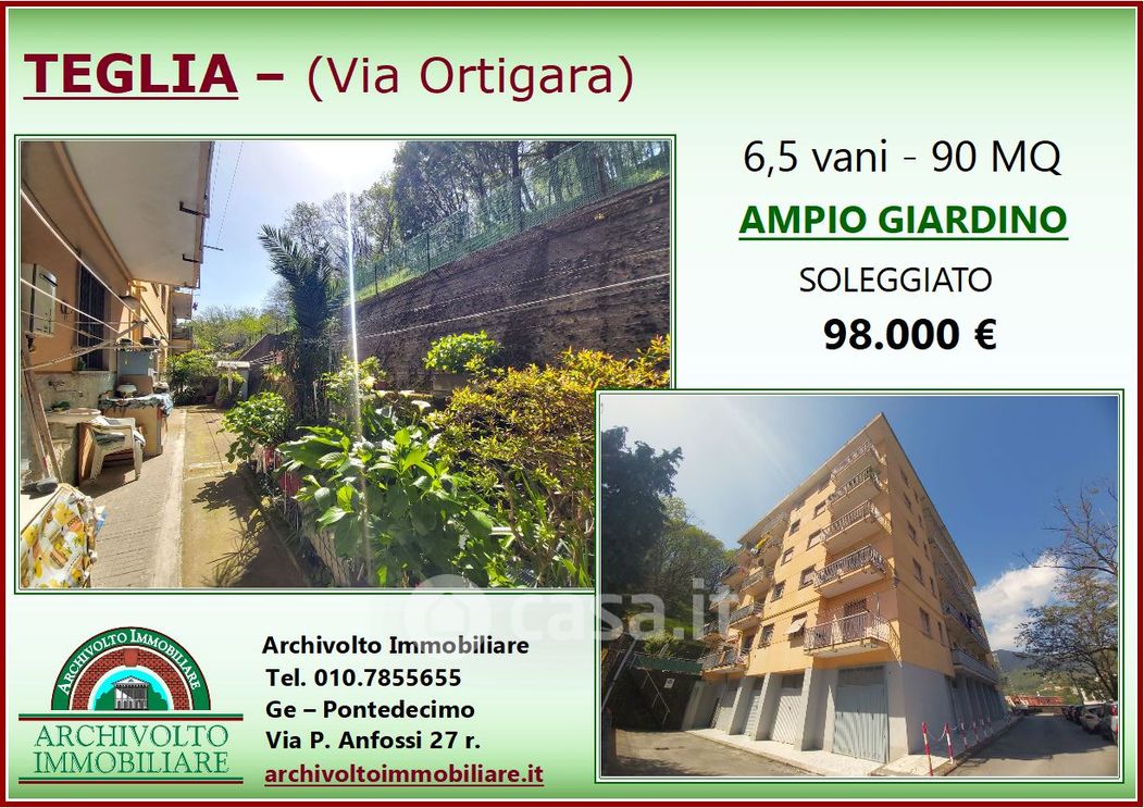 Appartamento in Vendita in Via Ortigara a Genova
