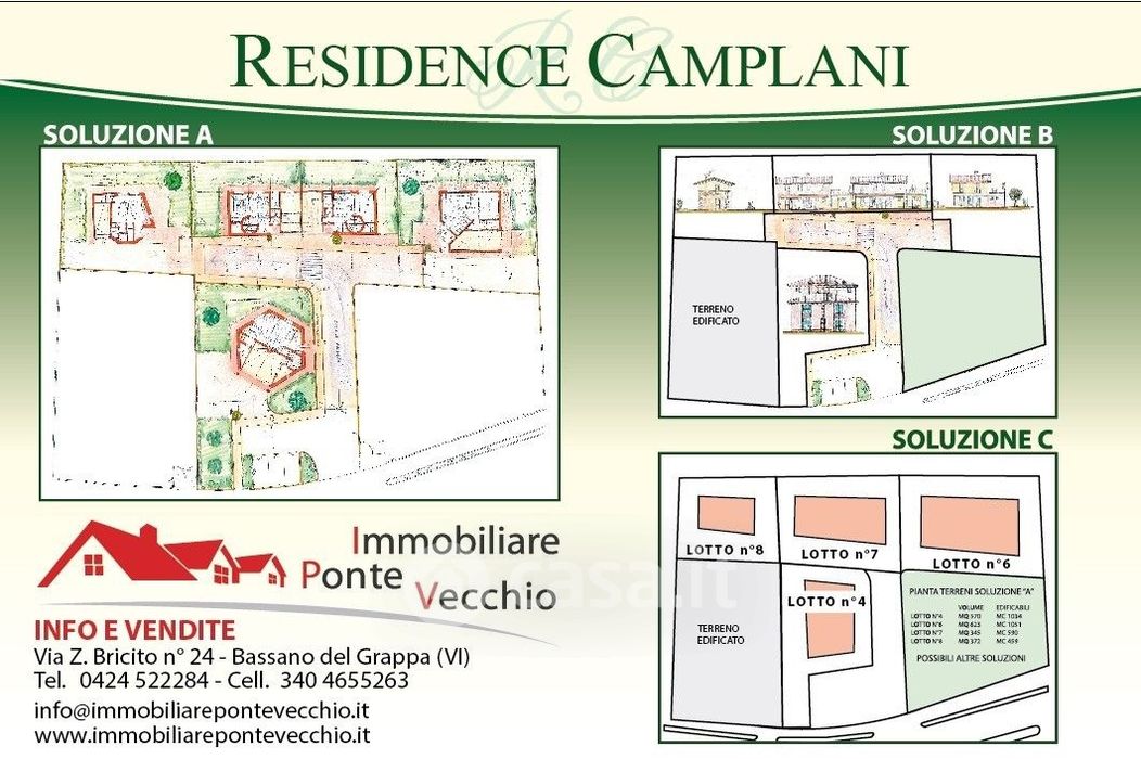 Terreno edificabile in Vendita in Via C.Camplani a Marostica