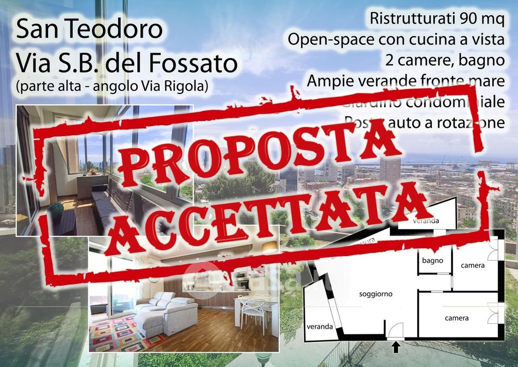 Appartamento in Vendita in Via San Bartolomeo del Fossato a Genova