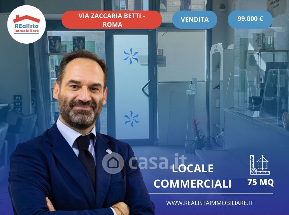Negozio/Locale commerciale in Vendita in Via zaccaria betti a Roma