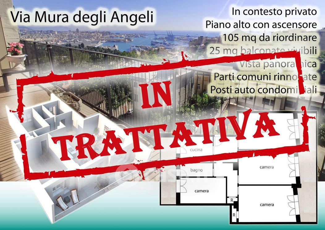 Appartamento in Vendita in Mura Degli Angeli a Genova