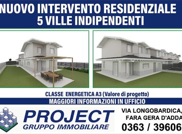 Villetta a schiera in Via Don Lorenzo Milani a Fara Gera d'Adda in zona Centro