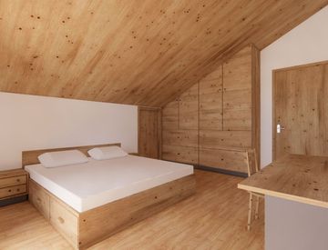 Camera da letto - Quadrilocale in Vendita in Frazione Braies di Fuori a Braies