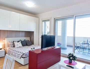 Camera da letto - Bilocale in Affitto in Viale Giorgio Cingoli a Roma