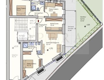 Foto 1 di 3 - Quadrilocale in Vendita in Piazza Principale a Ora