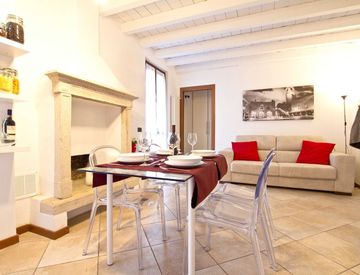 Soggiorno - Bilocale in Affitto in Borgo Palazzo 87 a Bergamo