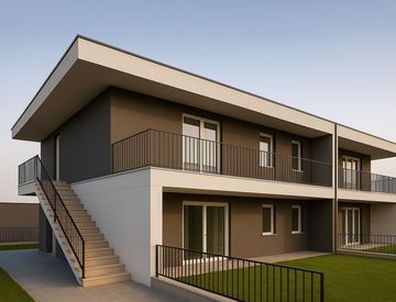 Facciata - Quadrilocale in Vendita in Via Viassola 36 a Coccaglio