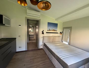 Camera da letto - Monolocale in Affitto in Piazza Risorgimento a Poppi