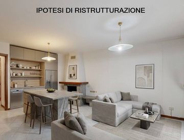 Soggiorno - Villetta a schiera in Vendita in Via Luigi Cadorna 8 a Buccinasco