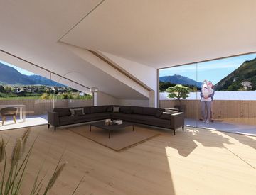 Soggiorno - Attico, mansarda in Vendita in Staatsstraße 22 a Castelbello-Ciardes