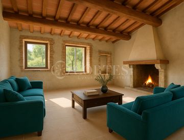 Soggiorno - Casa indipendente in Vendita in Via Giuseppe Mazzini a Lucignano