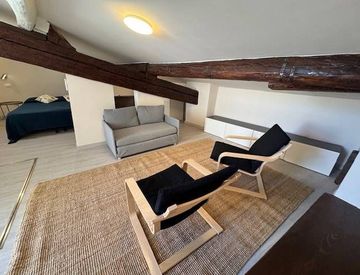 Soggiorno - Loft in Affitto in Via Tavoleria 2 a Pisa