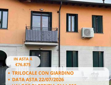Facciata - Trilocale in Vendita in Via Cortil Grande 9 a Calcio