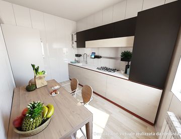 Cucina - Appartamento in Vendita in Via Ugo Secondo Partigiano a Badalucco