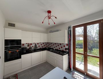 Cucina - Villetta a schiera in Vendita in Via A. Ponti 4 a Fara Gera d'Adda