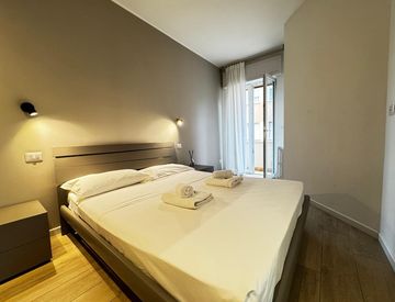 Camera da letto - Bilocale in Affitto in Via Angelo Inganni 27 a Milano