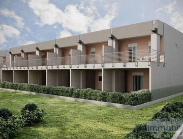 Facciata - Villetta a schiera in Vendita in zona Cattabrighe-Vismara a Pesaro