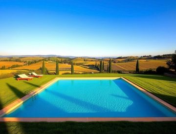 Piscina - Trilocale in Affitto in Via Baccheretana a Carmignano