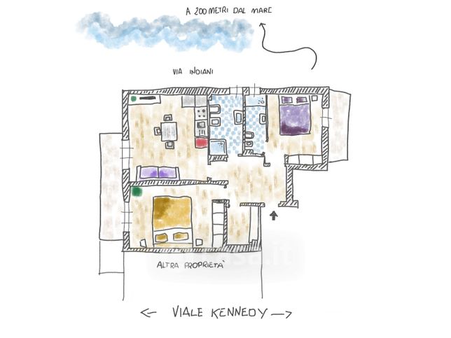 Appartamento in residenziale in Viale Kennedy 32