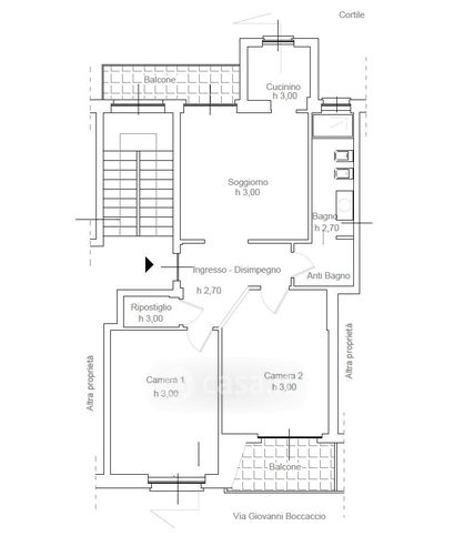 Appartamento in residenziale in Via Giovanni Boccaccio 8