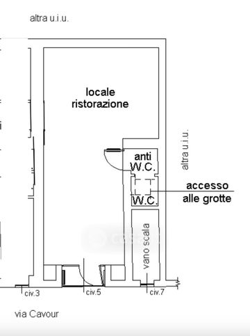 Negozio/locale commerciale in commerciale in Via Camillo Benso Conte di Cavour 5