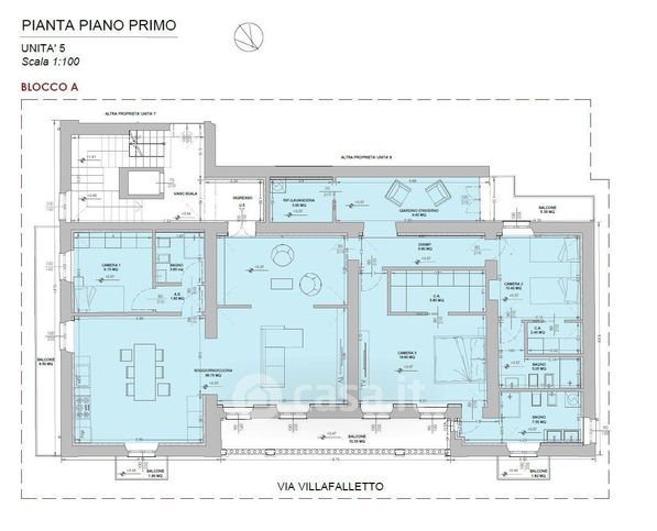 Appartamento in residenziale in Via Villafalletto 12