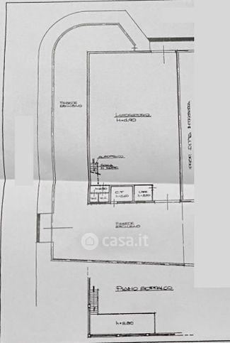 Capannone in commerciale in Via dei Fossi 1/C