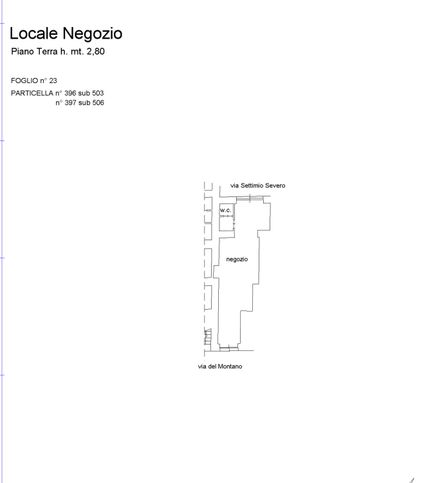 Negozio/locale commerciale in commerciale in Vicolo del Montano 7