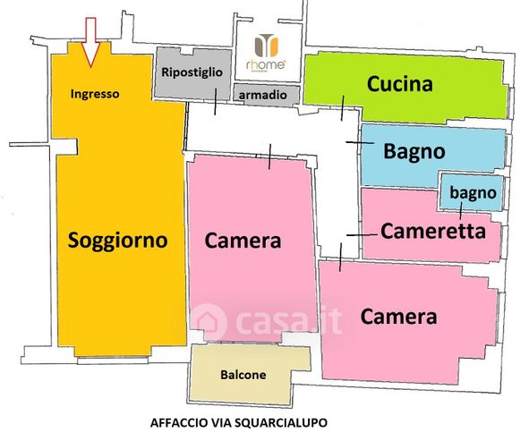 Appartamento in residenziale in Via Gian Luca Squarcialupo 10