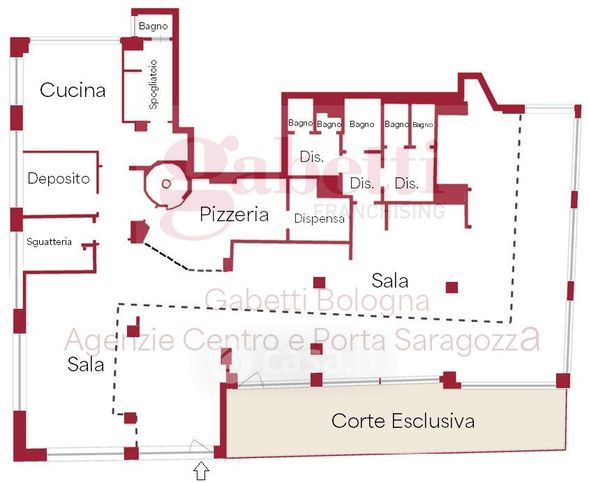 Negozio/locale commerciale in commerciale in Via del Pratello