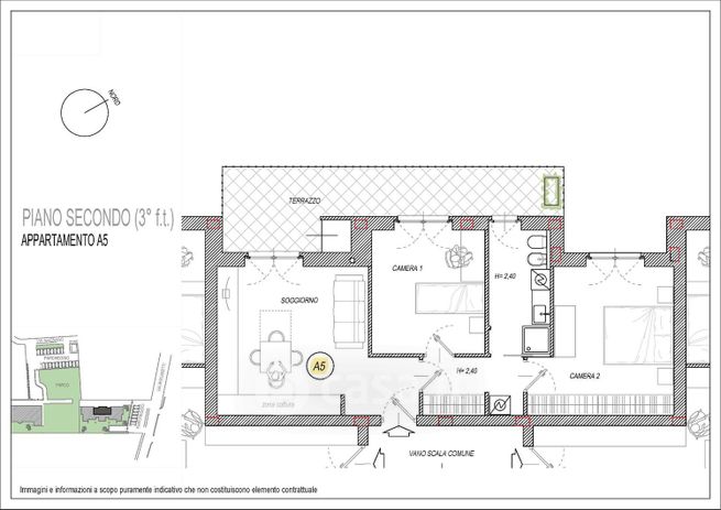 Appartamento in residenziale in Via Biscaretti 11