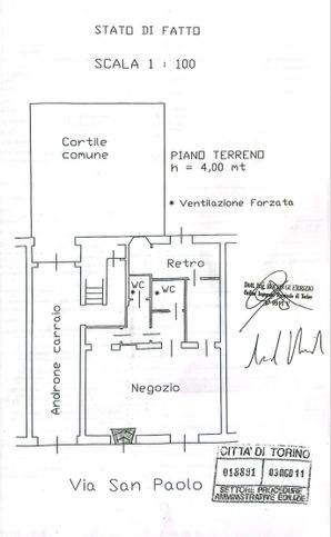 Negozio/locale commerciale in commerciale in Via San Paolo 16