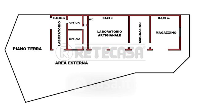 Capannone in commerciale in 