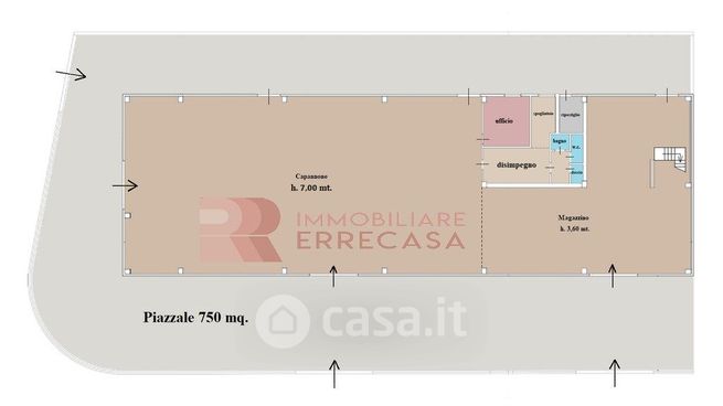 Capannone in commerciale in Via Ugo Foscolo