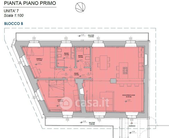 Appartamento in residenziale in Via Villafalletto 12